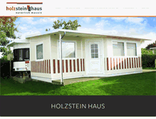 Tablet Screenshot of holzsteinhaus.de